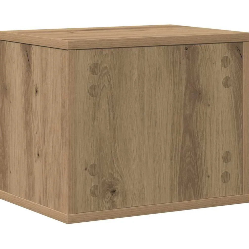 vidaXL Bureau Organizer Artisan Eiken 36 x 26 x 29,5 cm Bewerkt hout