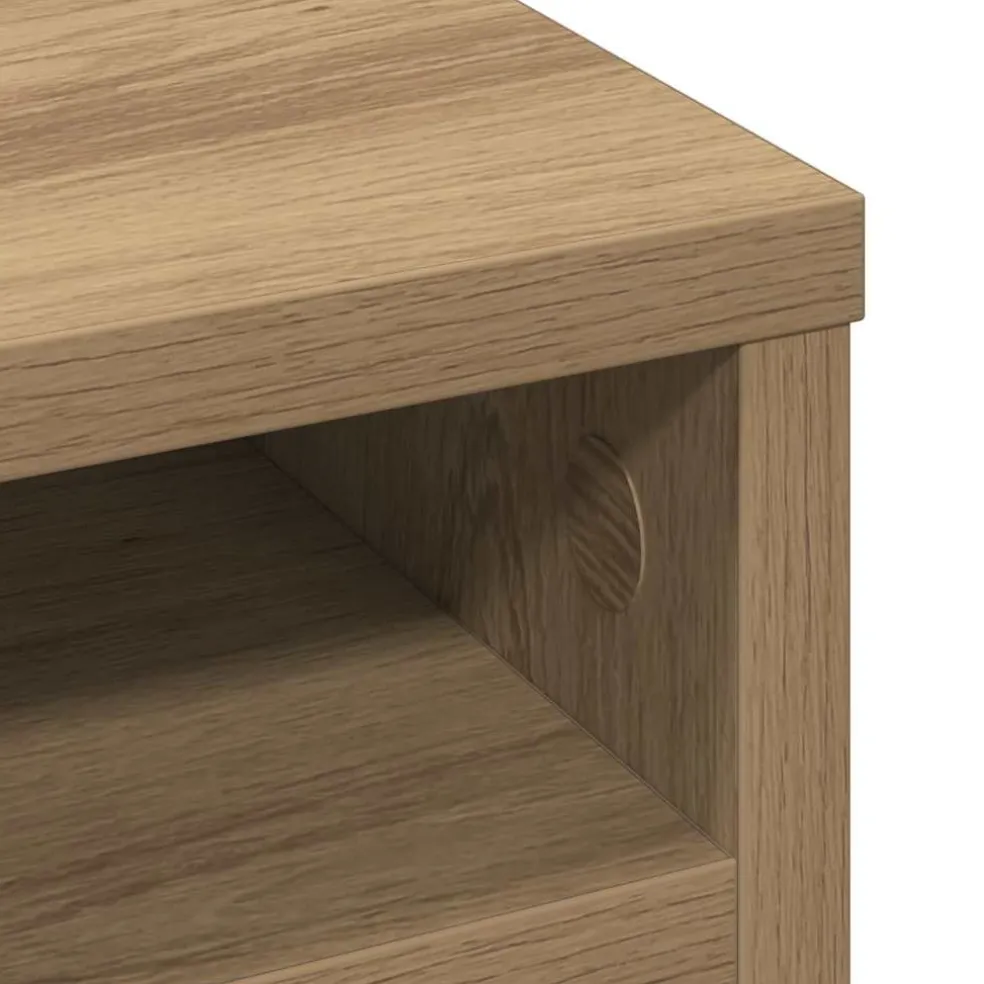 vidaXL Bureau Organizer Artisan Eiken 36 x 26 x 29,5 cm Bewerkt hout