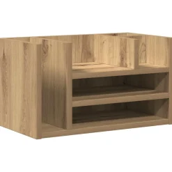 vidaXL Bureau Organizer Artisanaal eiken 44,5 x 24 x 25 cm