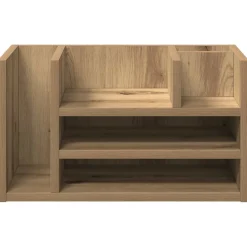 vidaXL Bureau Organizer Artisanaal eiken 44,5 x 24 x 25 cm