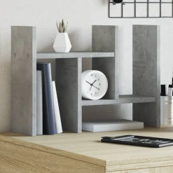 vidaXL Bureau Organizer Betongrijs 34,5 x 15,5 x 35,5 cm Bewerkt hout