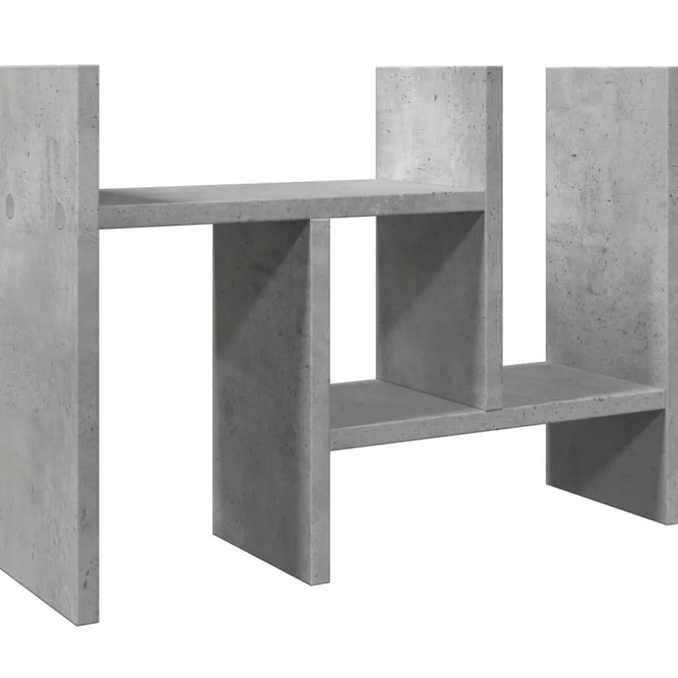 vidaXL Bureau Organizer Betongrijs 34,5 x 15,5 x 35,5 cm Bewerkt hout