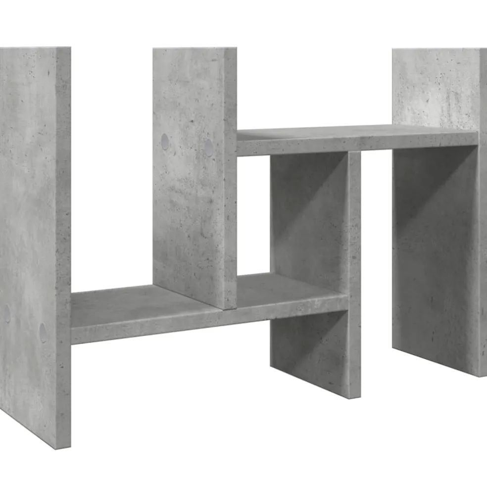 vidaXL Bureau Organizer Betongrijs 34,5 x 15,5 x 35,5 cm Bewerkt hout