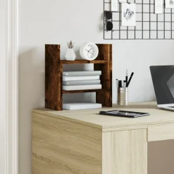 vidaXL Bureau Organizer Gerookt eiken 34,5 x 15,5 x 35,5 cm