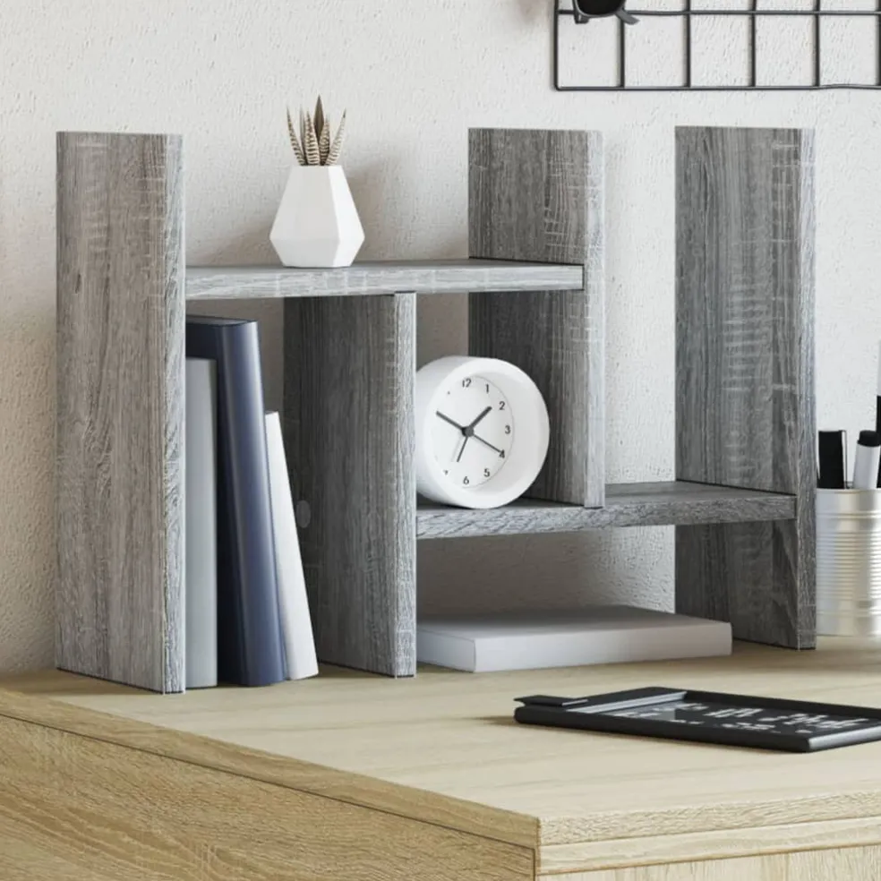 vidaXL Bureau Organizer Grijs Sonoma 34,5 x 15,5 x 35,5 cm