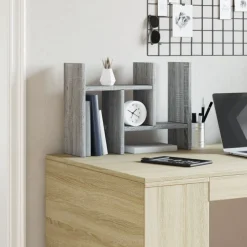 vidaXL Bureau Organizer Grijs Sonoma 34,5 x 15,5 x 35,5 cm
