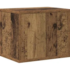 vidaXL Bureau Organizer Oudhout 36 x 26 x 29,5 cm Bewerkt hout