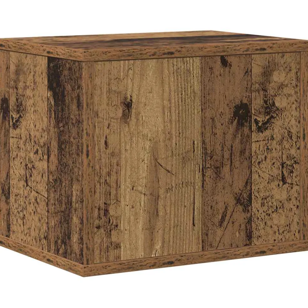 vidaXL Bureau Organizer Oudhout 36 x 26 x 29,5 cm Bewerkt hout