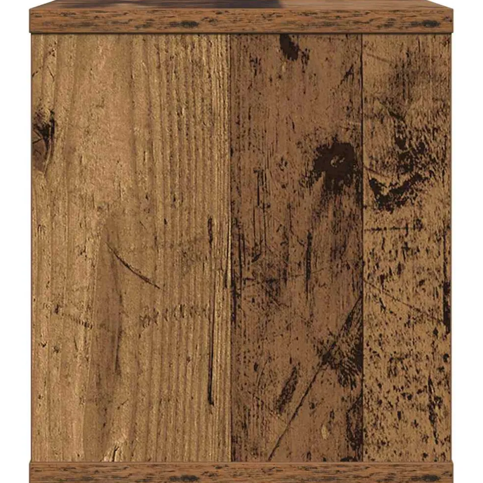 vidaXL Bureau Organizer Oudhout 36 x 26 x 29,5 cm Bewerkt hout