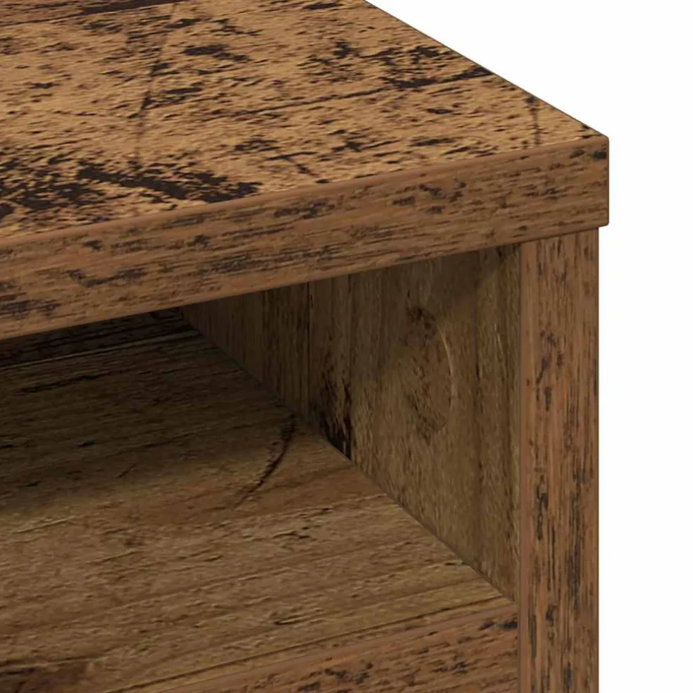 vidaXL Bureau Organizer Oudhout 36 x 26 x 29,5 cm Bewerkt hout