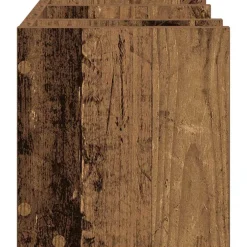 vidaXL Bureau Organizer Oud hout 44,5 x 24 x 25 cm Bewerkt hout