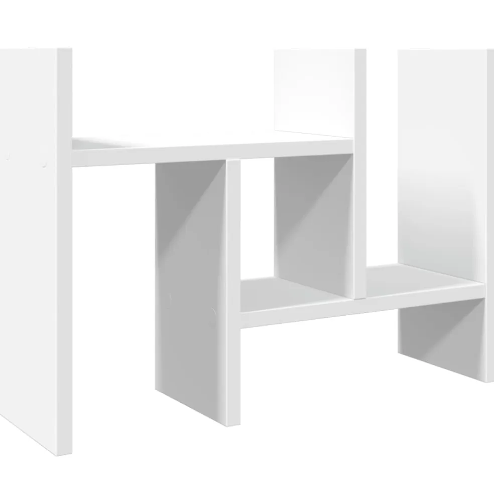 vidaXL Bureau Organizer Wit 34,5 x 15,5 x 35,5 cm Bewerkt hout