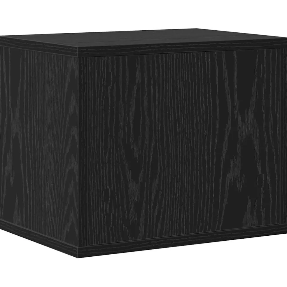 vidaXL Bureau Organizer Zwart eiken 44,5 x 24 x 25 cm Bewerkt hout