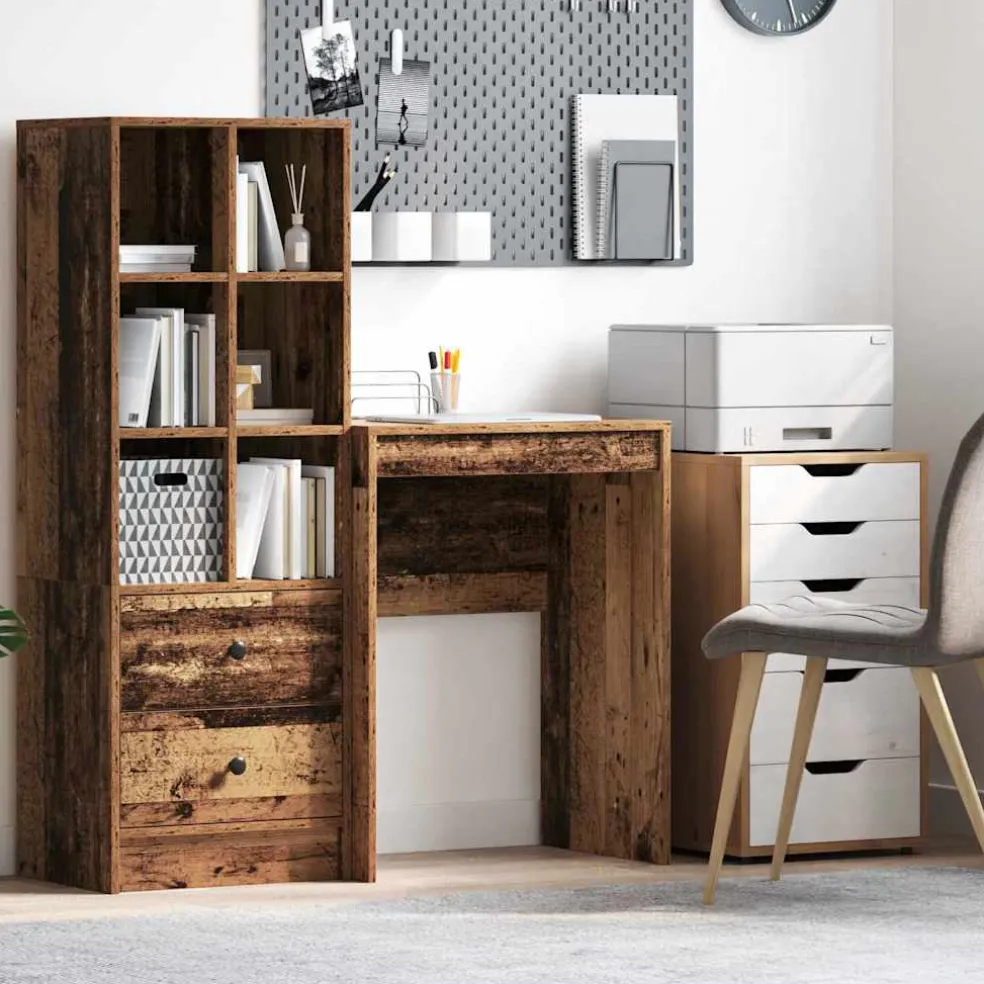 vidaXL Bureau Oudhout 60 x 40 x 76 cm