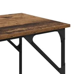 vidaXL Bureau Oud Hout 120 x 50 x 75 cm Bewerkt hout