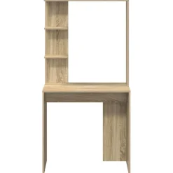 vidaXL Bureau Sonoma Eiken Bewerkt hout 78,5 x 37 x 154,5 cm