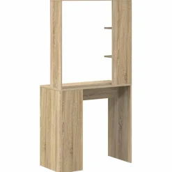 vidaXL Bureau Sonoma Eiken Bewerkt hout 78,5 x 37 x 154,5 cm