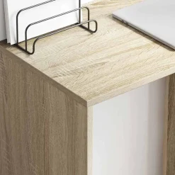 vidaXL Bureau Sonoma Eiken Bewerkt hout 78,5 x 37 x 154,5 cm