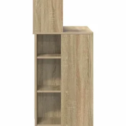 vidaXL Bureau Sonoma Eiken Bewerkt hout 90 x 48 x 101,5 cm