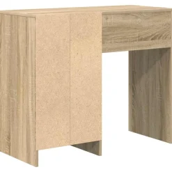 vidaXL Bureau Sonoma Eiken Bewerkt hout 90 x 37,5 x 75 cm