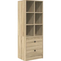 vidaXL Bureau Sonoma Eiken 145.5 x 50 x 127 cm 2 st