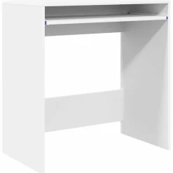 vidaXL Bureau Wit Bewerkt hout 77.5 x 43 x 79 cm