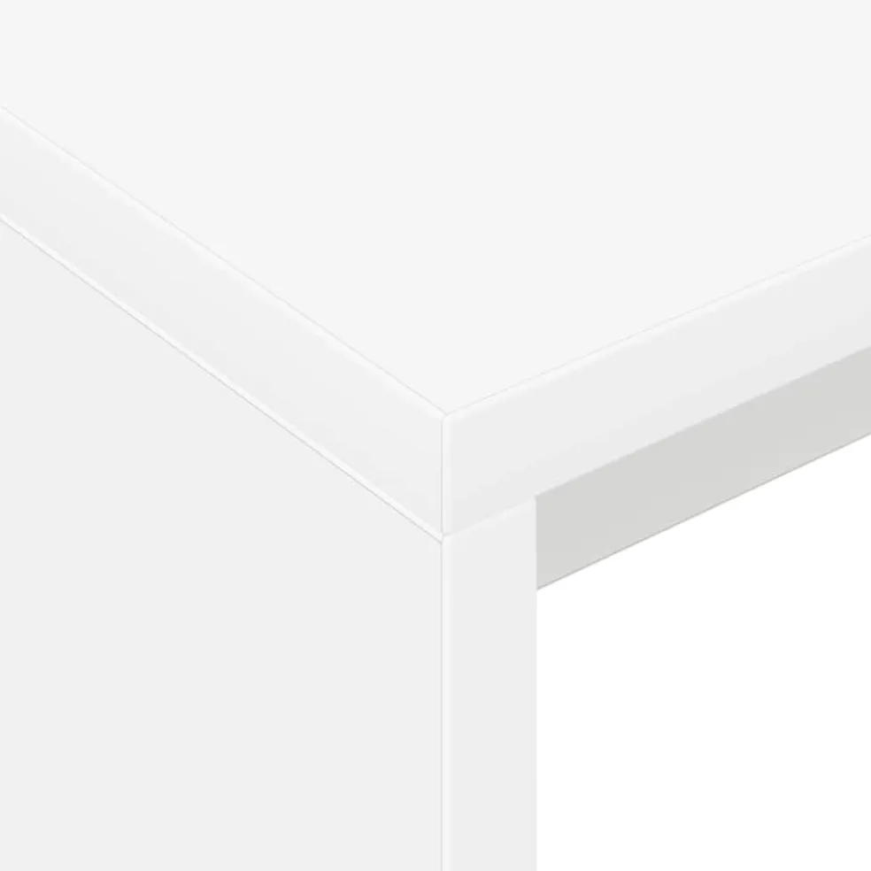 vidaXL Bureau Wit Bewerkt hout 109 x 50 x 78 cm