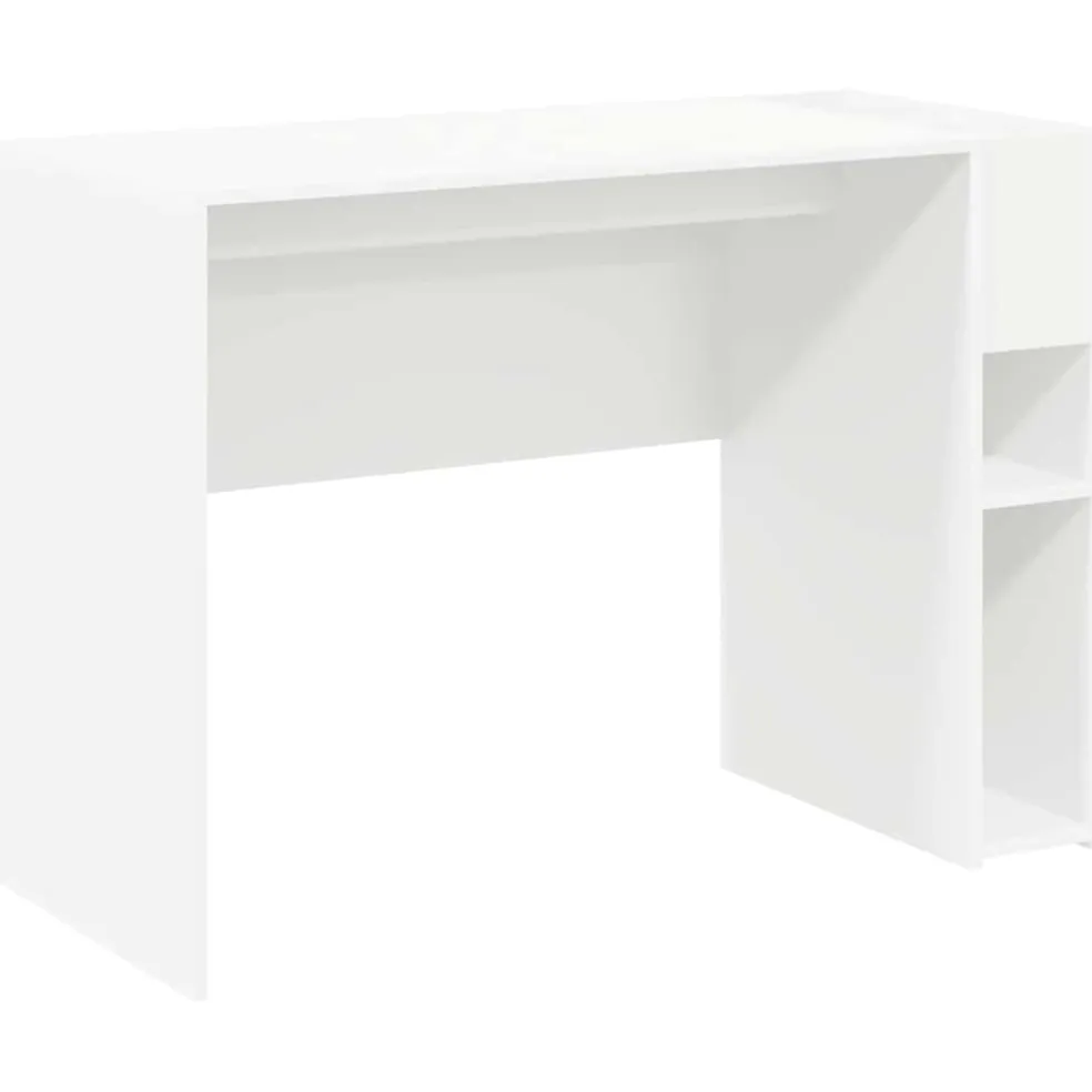 vidaXL Bureau Wit Bewerkt hout 109 x 50 x 78 cm