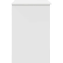 vidaXL Bureau Wit 90 x 49 x 75 cm Bewerkt hout