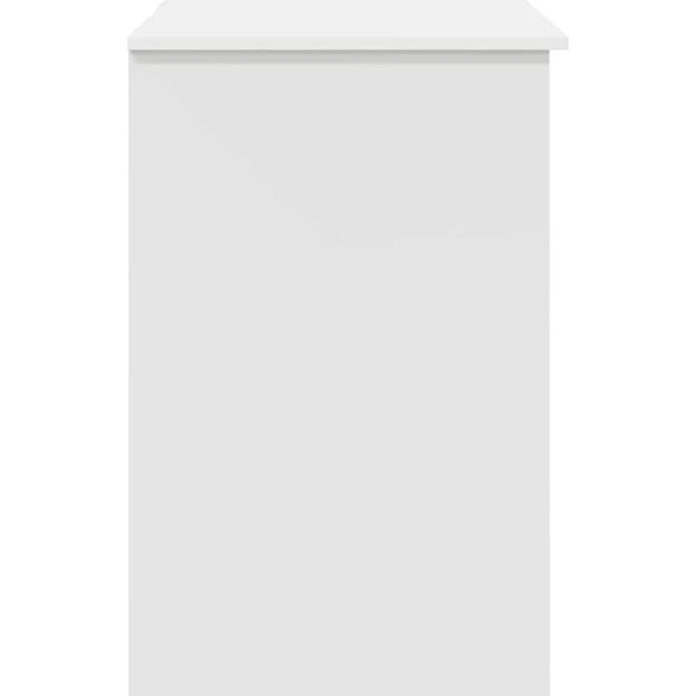 vidaXL Bureau Wit 90 x 49 x 75 cm Bewerkt hout