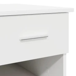 vidaXL Bureau Wit 90 x 49 x 75 cm Bewerkt hout