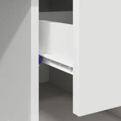 vidaXL Bureau Wit 90 x 49 x 75 cm Bewerkt hout