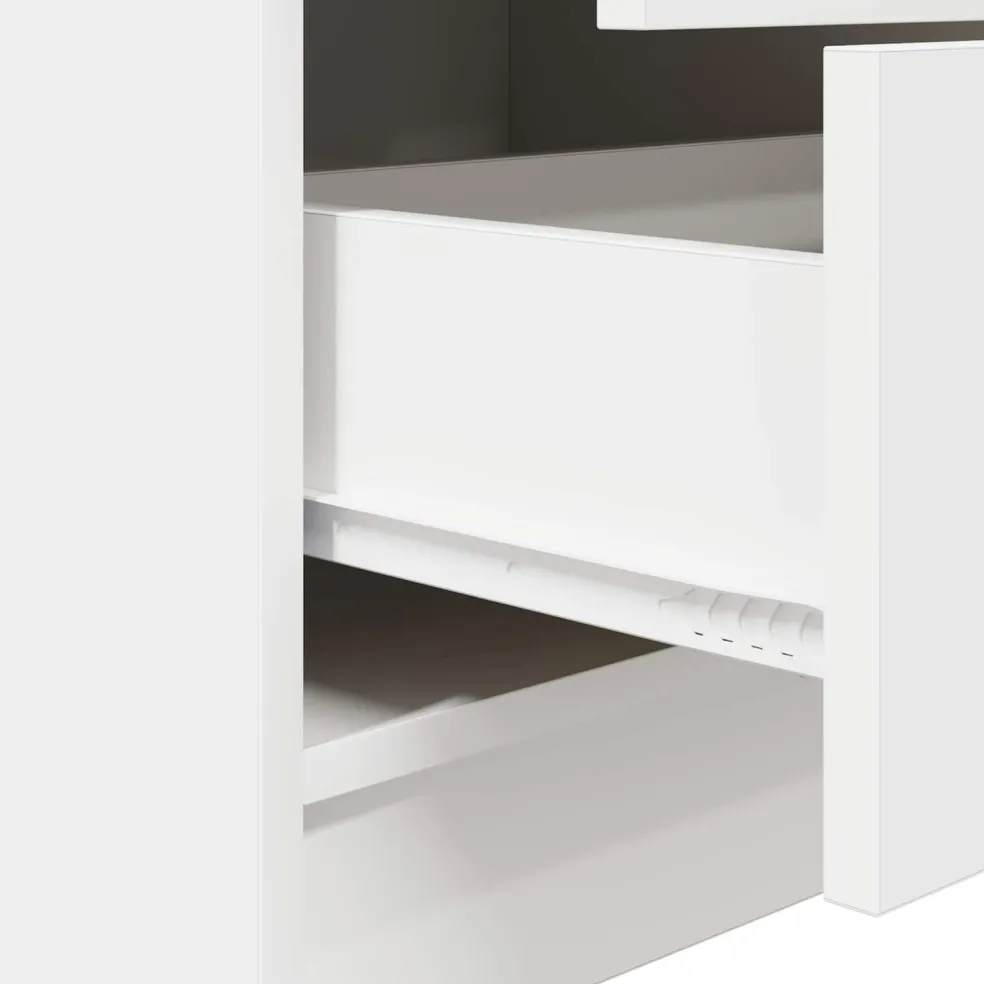 vidaXL Bureau Wit 135,5 x 50 x 127 cm 2 st