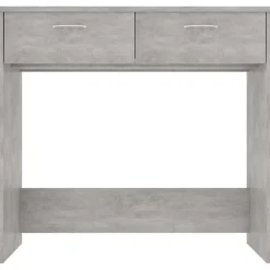 vidaXL Bureau 80x40x75 cm bewerkt hout betongrijs
