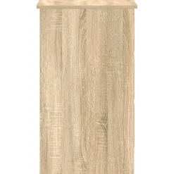 vidaXL Bureau 90x45x76 cm bewerkt hout sonoma eikenkleurig