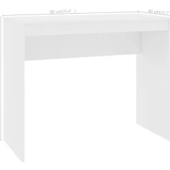 vidaXL Bureau 90x40x72 cm bewerkt hout wit