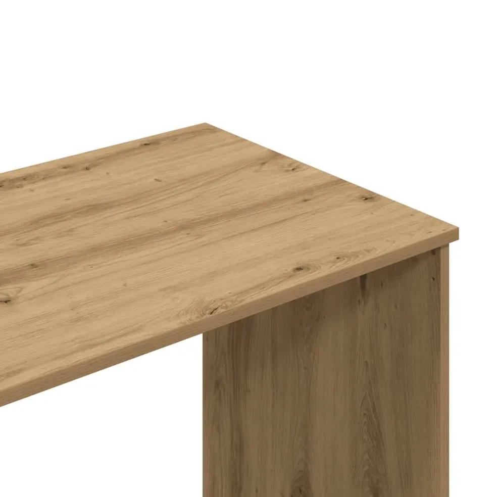 vidaXL Bureau 102x50x76 cm bewerkt hout artisanaal eikenkleur