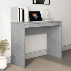 vidaXL Bureau 90x40x72 cm bewerkt hout betongrijs