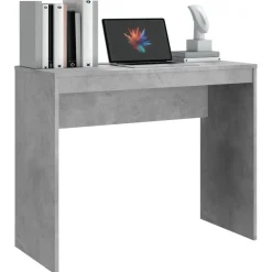 vidaXL Bureau 90x40x72 cm bewerkt hout betongrijs