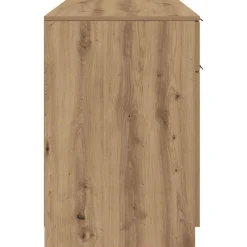 vidaXL Bureau 100x50x75 cm bewerkt hout artisanaal eikenkleur