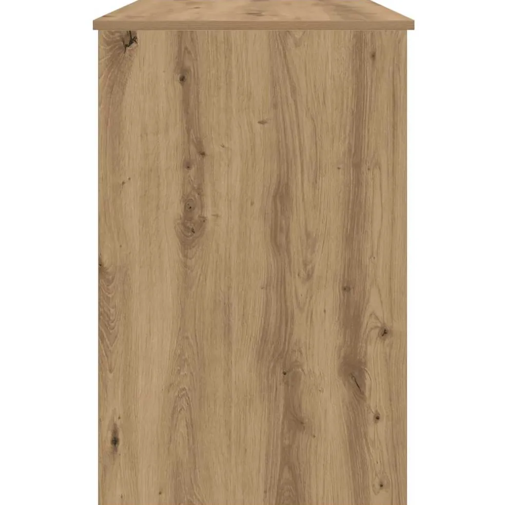 vidaXL Bureau 100x50x76 cm bewerkt hout artisanaal eikenkleur