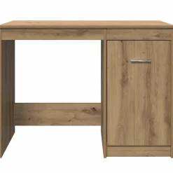 vidaXL Bureau 100x50x76 cm bewerkt hout artisanaal eikenkleur