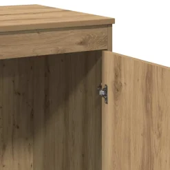 vidaXL Bureau 100x50x76 cm bewerkt hout artisanaal eikenkleur