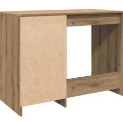 vidaXL Bureau 100x50x76 cm bewerkt hout artisanaal eikenkleur