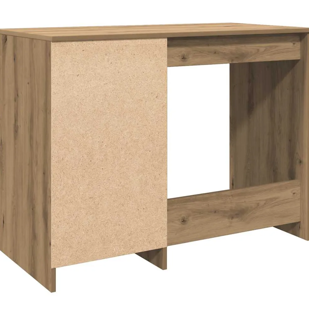 vidaXL Bureau 100x50x76 cm bewerkt hout artisanaal eikenkleur