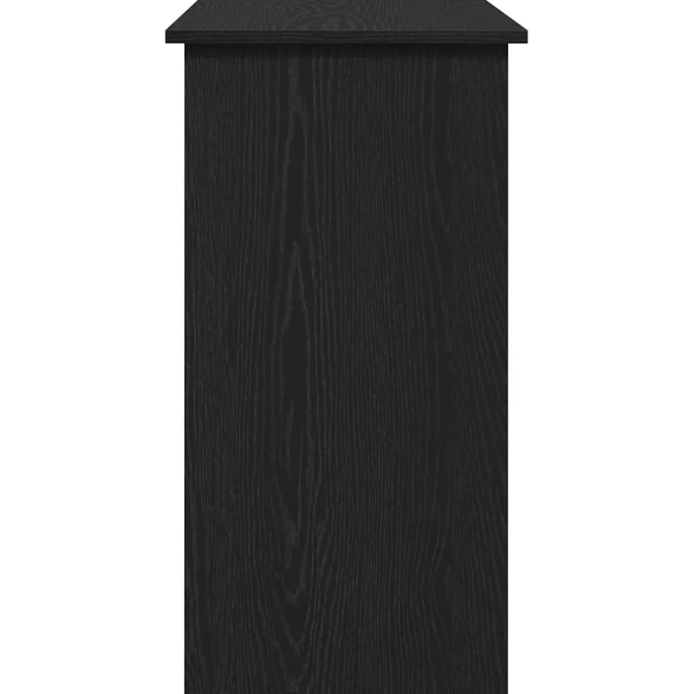 vidaXL Bureau 80x40x75 cm bewerkt hout zwart