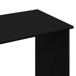 vidaXL Bureau 80x40x75 cm bewerkt hout zwart