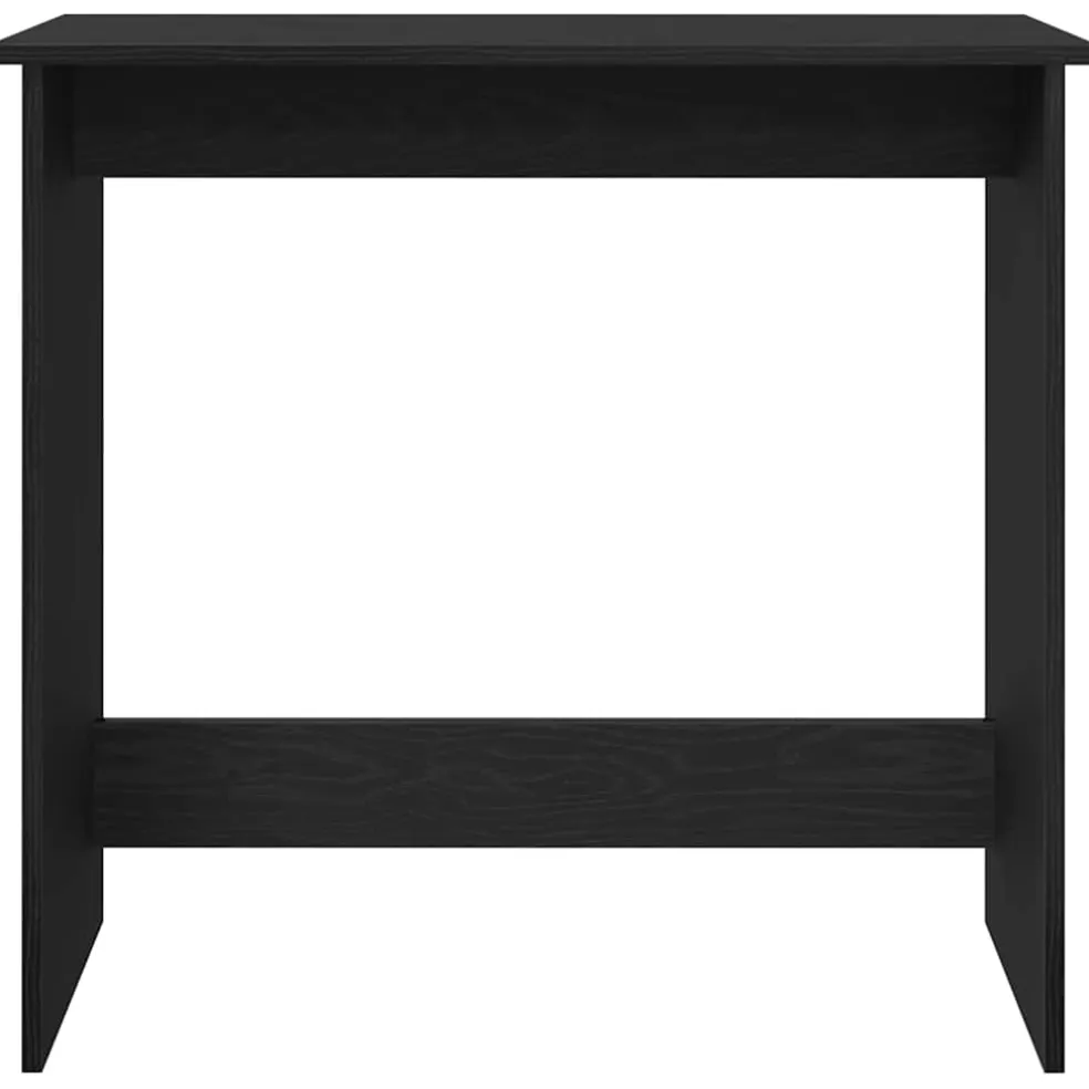 vidaXL Bureau 80x40x75 cm bewerkt hout zwart