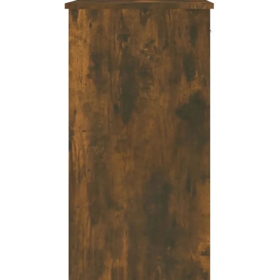 vidaXL Bureau 80x40x75 cm bewerkt hout gerookt eikenkleurig