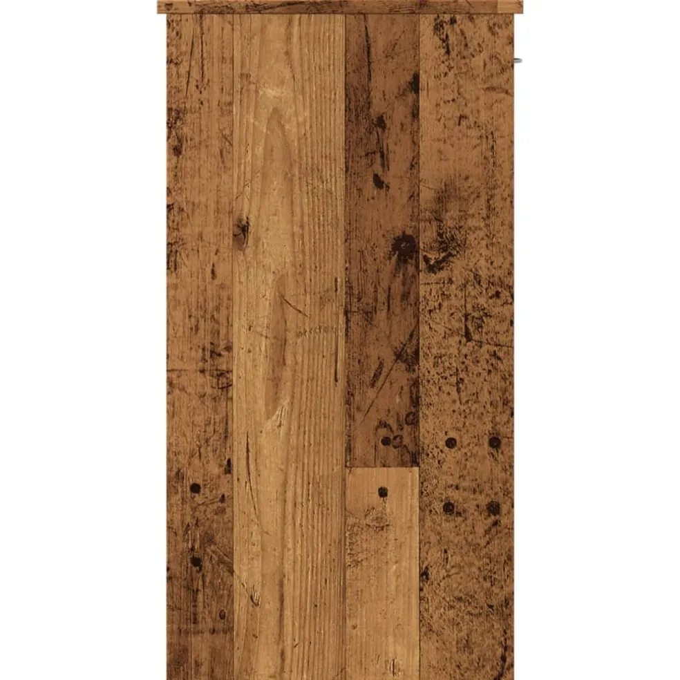 vidaXL Bureau 80x40x75 cm bewerkt hout oud houtkleurig